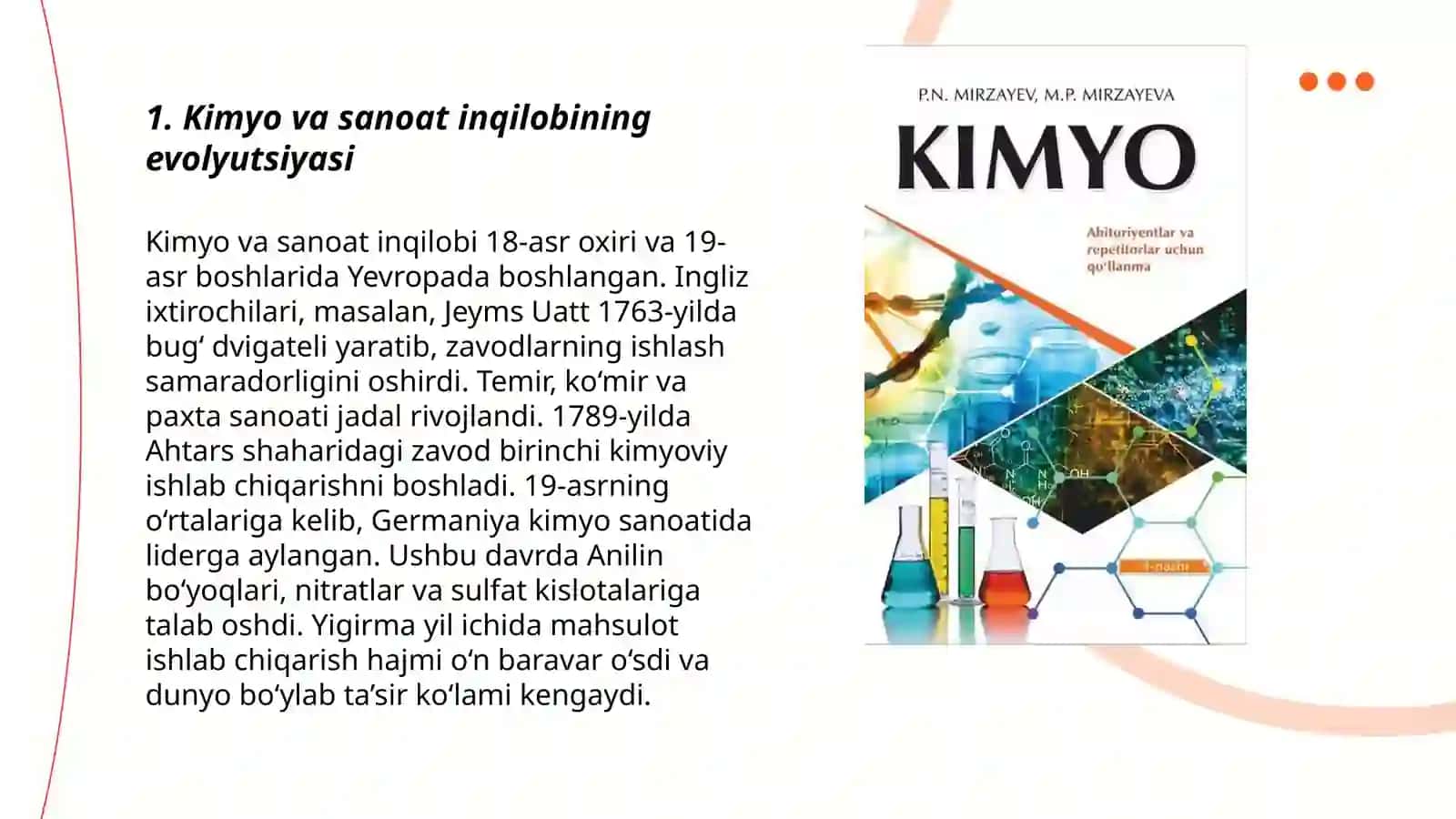 Kimyo va hozirgi zamon sanoat inqilobi 3