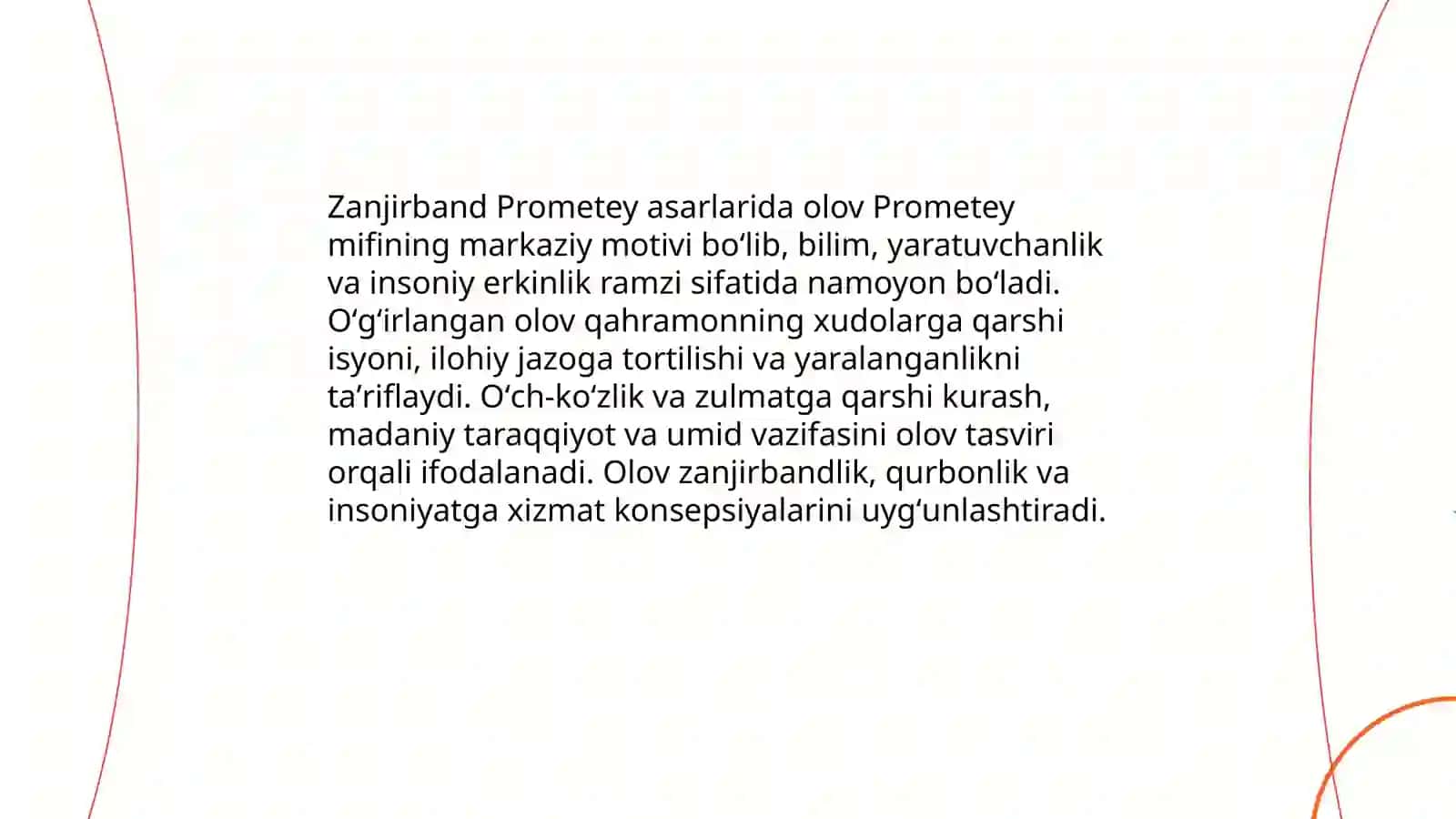Zanjirband Prometey asarlarida mifologiyaning oʻrni 3