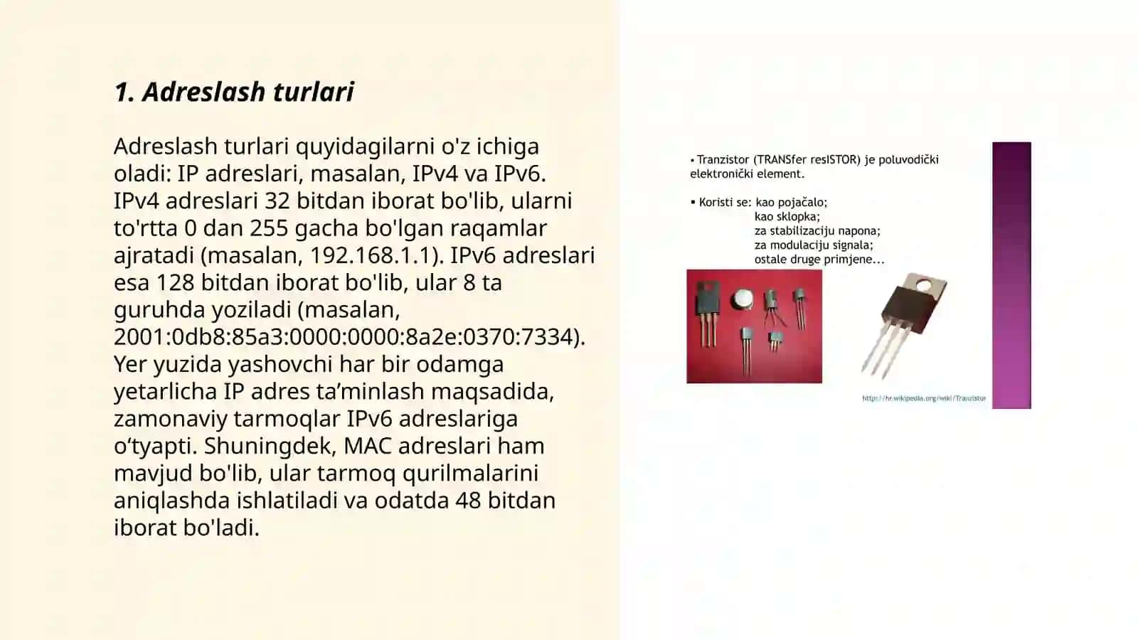 Adreslash va uning turlari 3