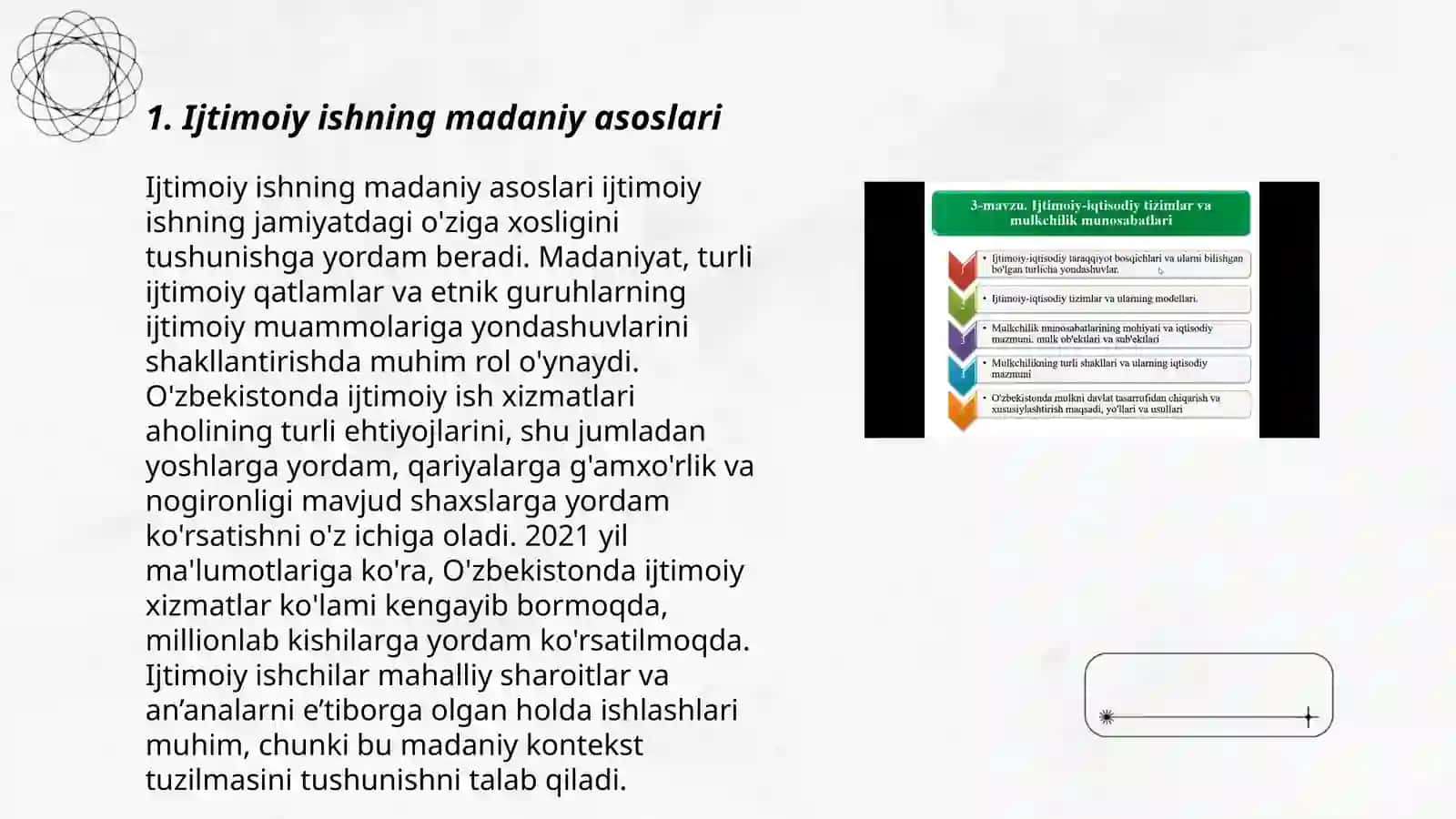 Ijtimoiy ishning madaniy asoslari 3