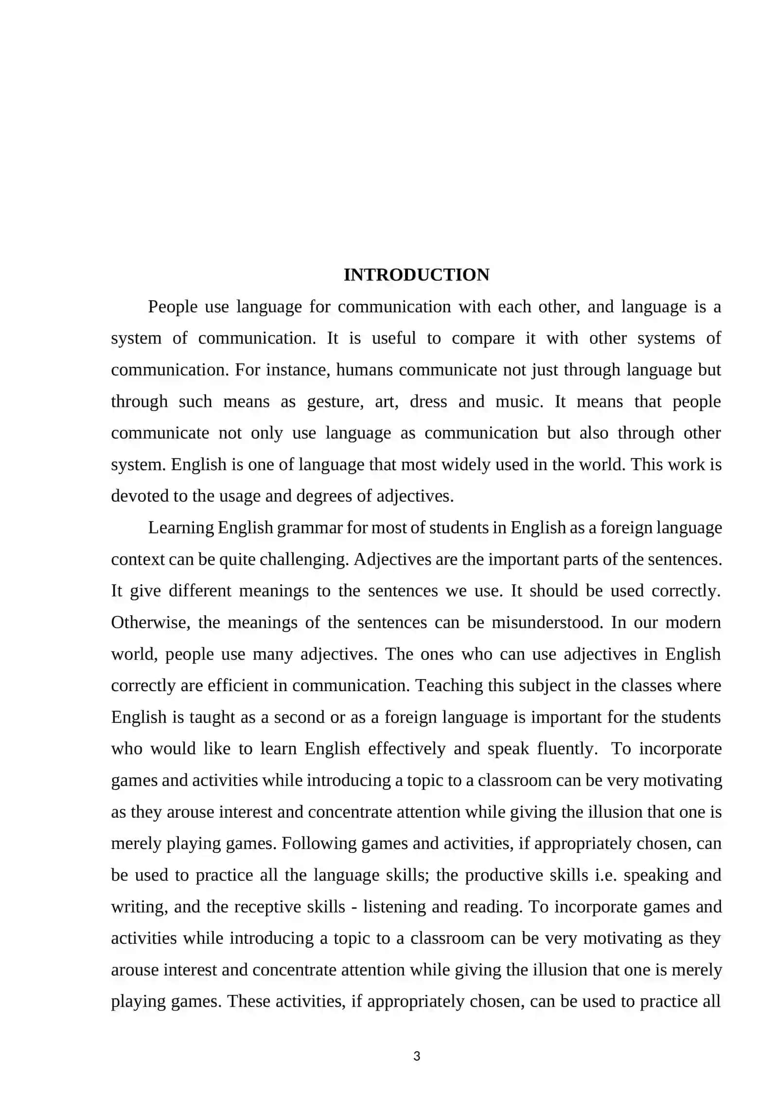 TEACHING METHODS, ACTIVITIES AND GAMES IN TEACHING DEGREES OF ADJECTIVE 3