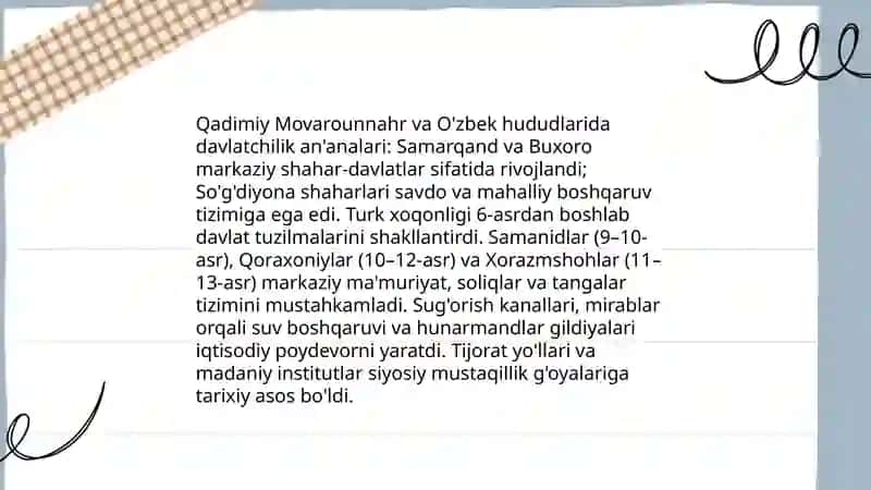 O'zbekistonda mustaqillik g'oyalarining tarixiy asoslari 3