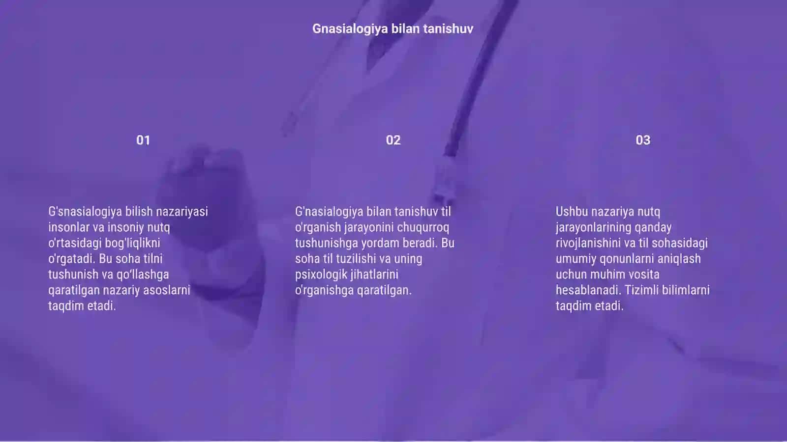 Gnasialogiya bilish nazariyasi 3