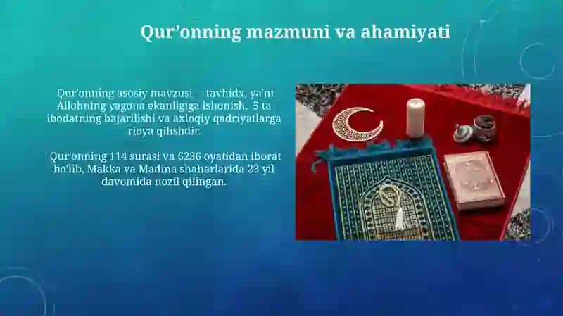 Islomiy manbalar va marosimlar 3