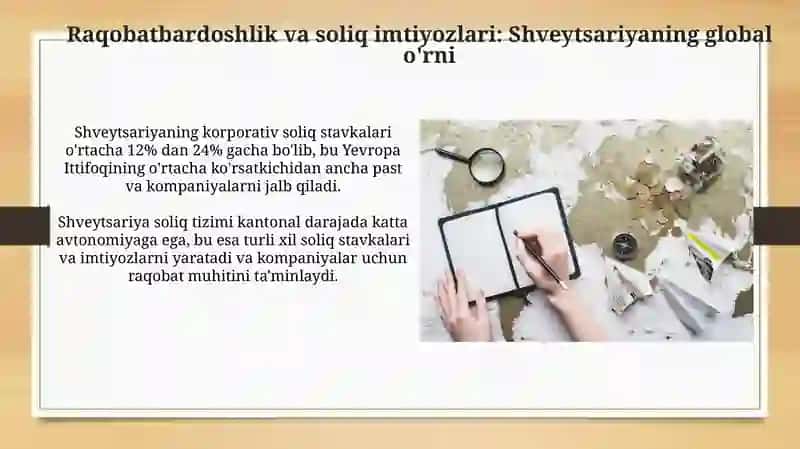Global iqtisodiy rivojlanish davrida Shveysariya soliq tizimining ahamiyatli jihatlari 3