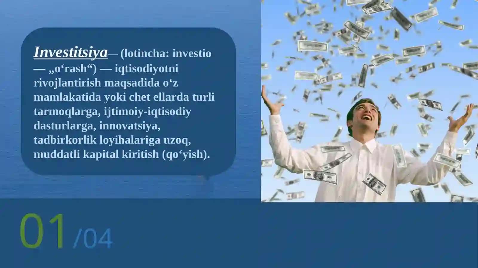 Investitsiyalarning iqtisodiy mazmuni va mohiyati 3
