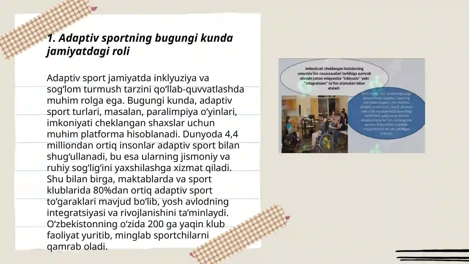 Adaptiv sportda inkiluziv ta’lim bugungi kundagi ahamiyati 3