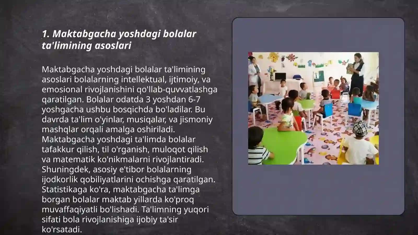 Maktabgacha yoshdagi bolalar pedagogikasi fanining predmeti va vazifalari 3