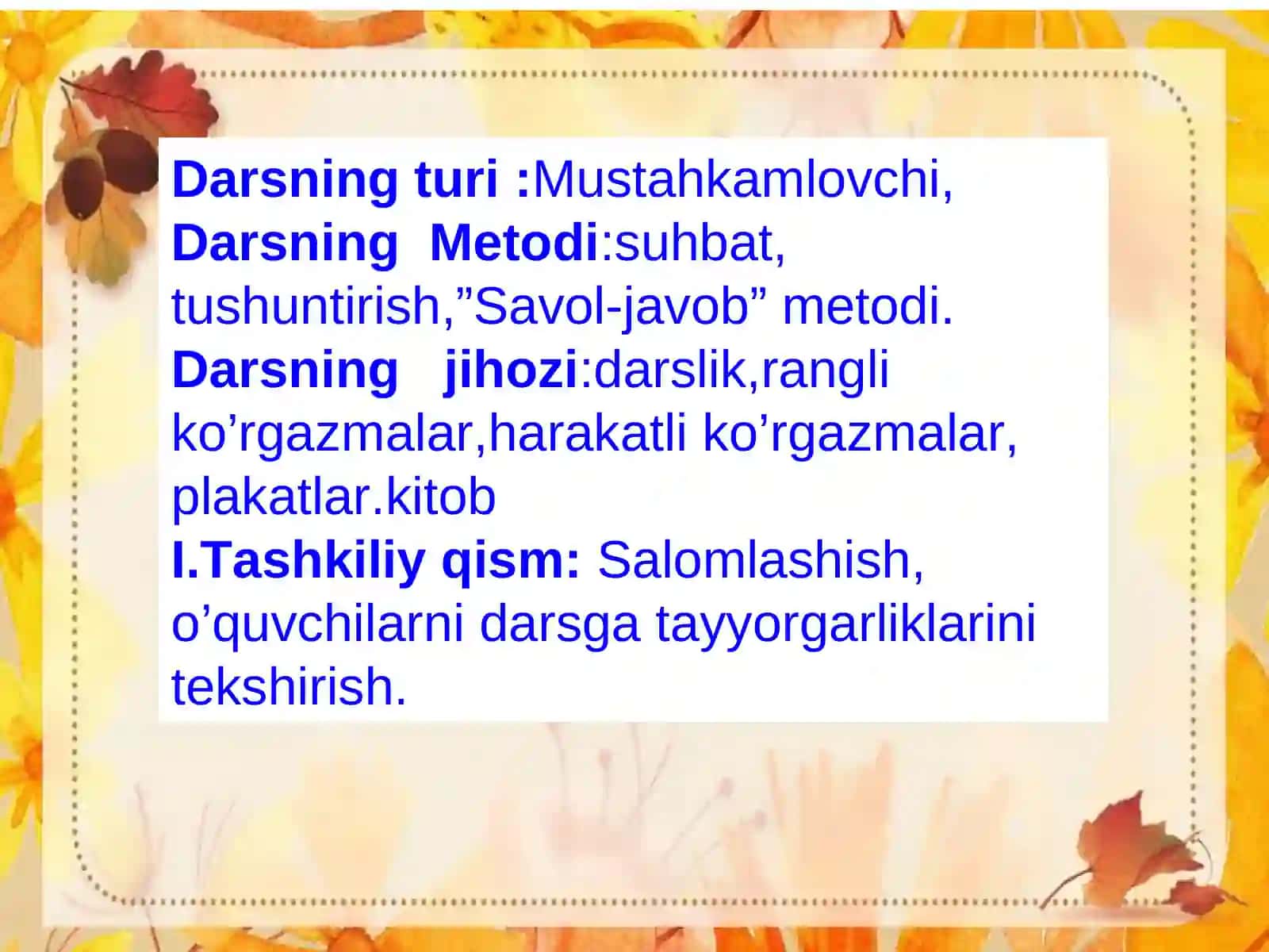 2-sinfda NONUSHTAGA “5” BAHO! mavzusidagi DARS ISHLANMASI 3