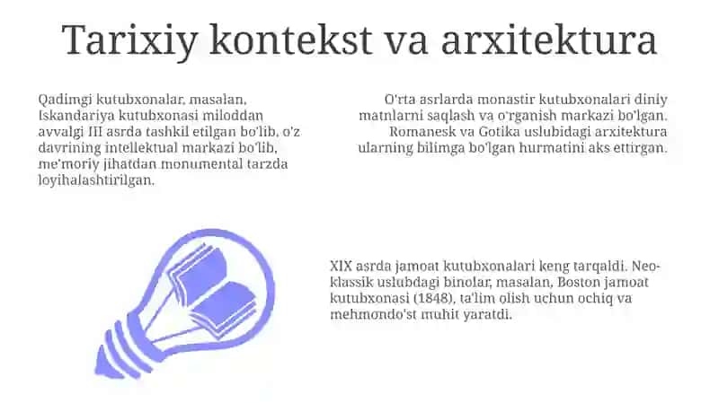 Kutubxonalarning tarkibiy tavsifi asosiy elementlari va quyi tizimlari 3