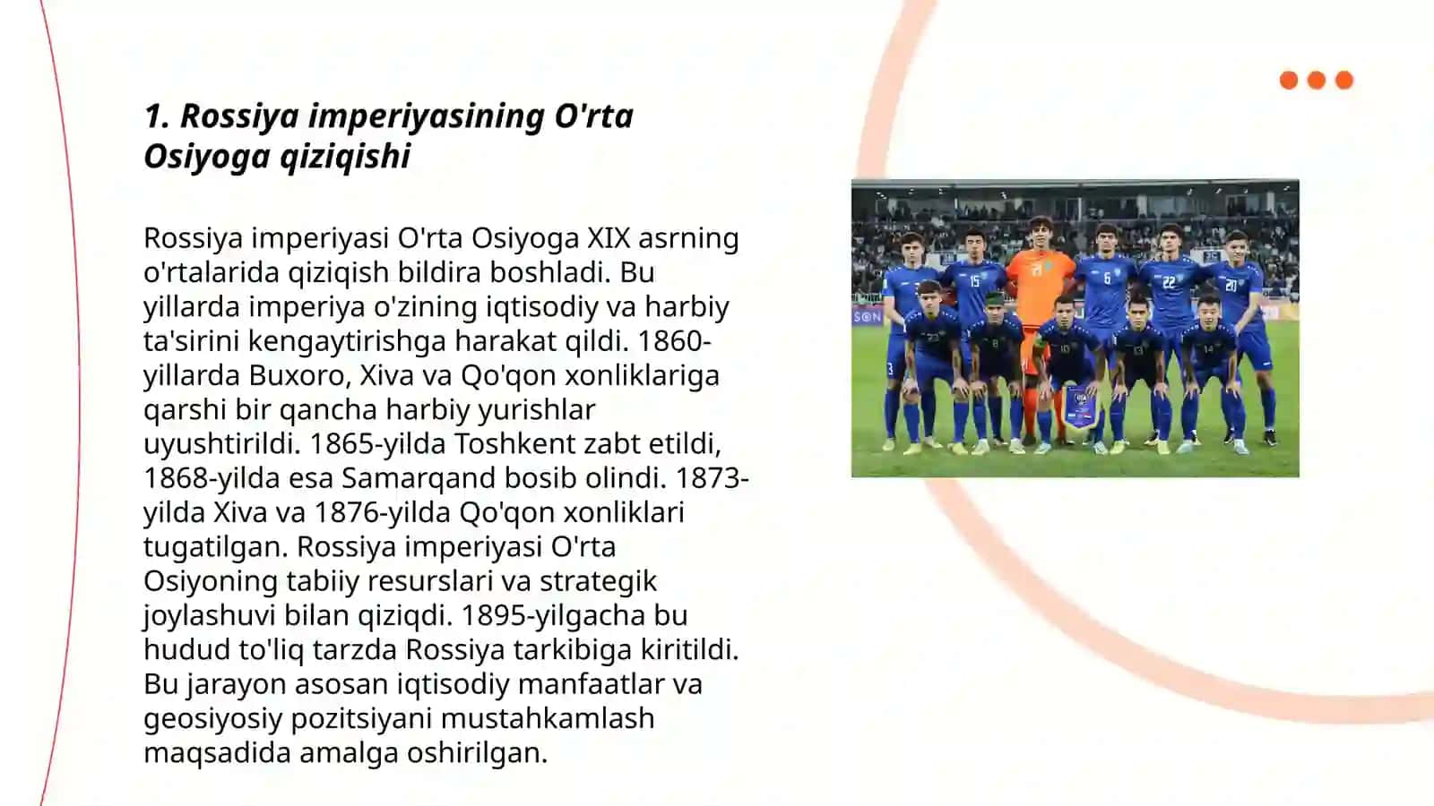 Rossiya imperiyasining O’rta Osiyoga yurishlari 3