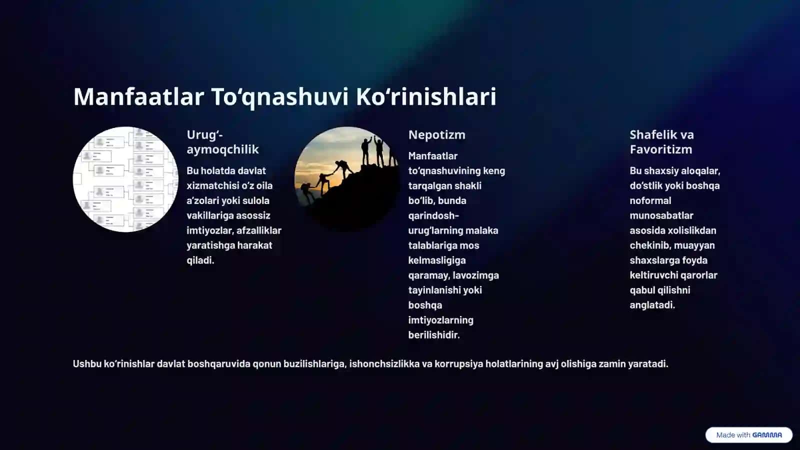 Davlat Xizmatchilari va Manfaatlar To‘qnashuvi: Qonuniy Asoslar va Amaliy Misollar 3