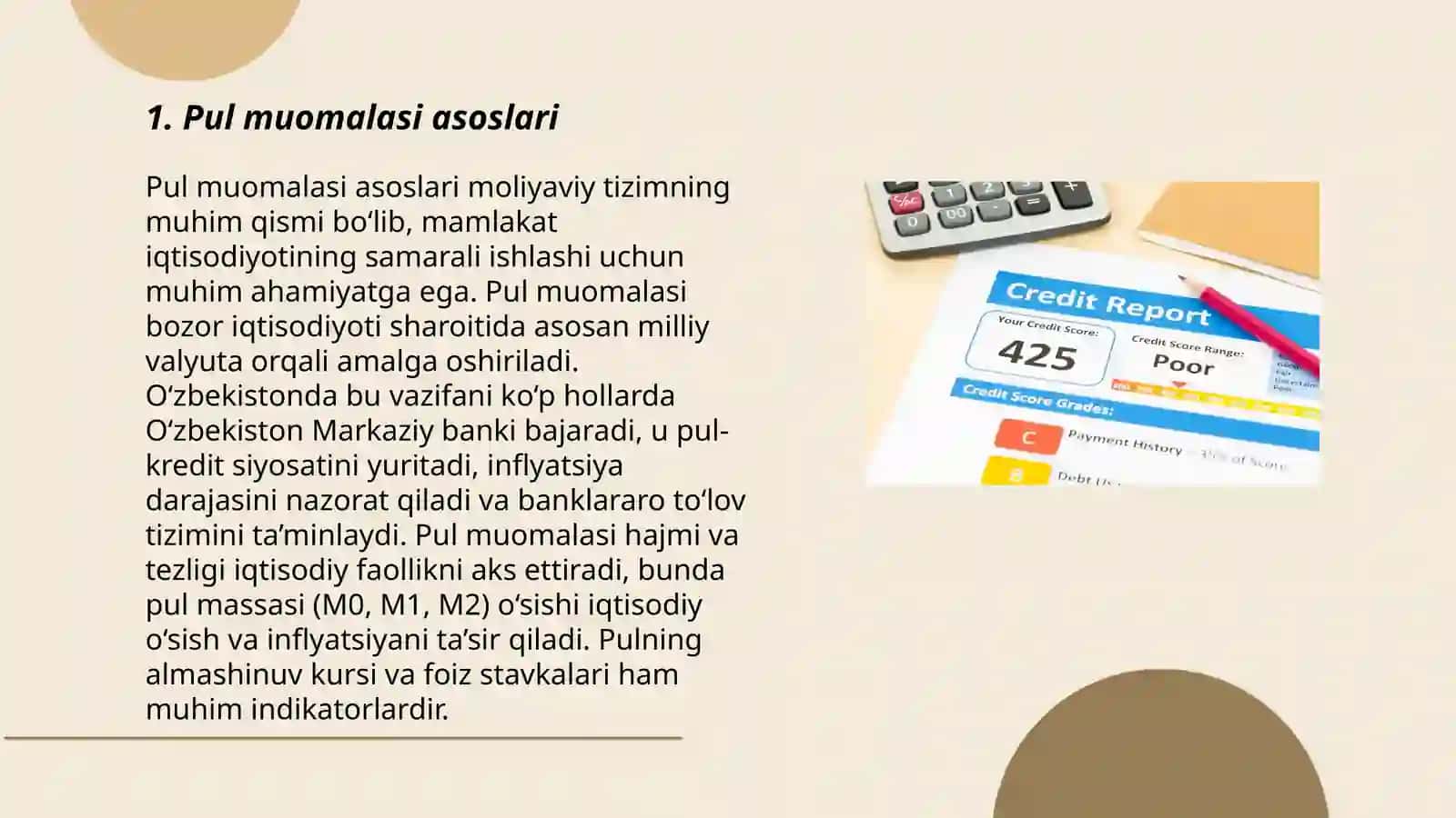 Pul muomilasi va kredit statistikasi 3