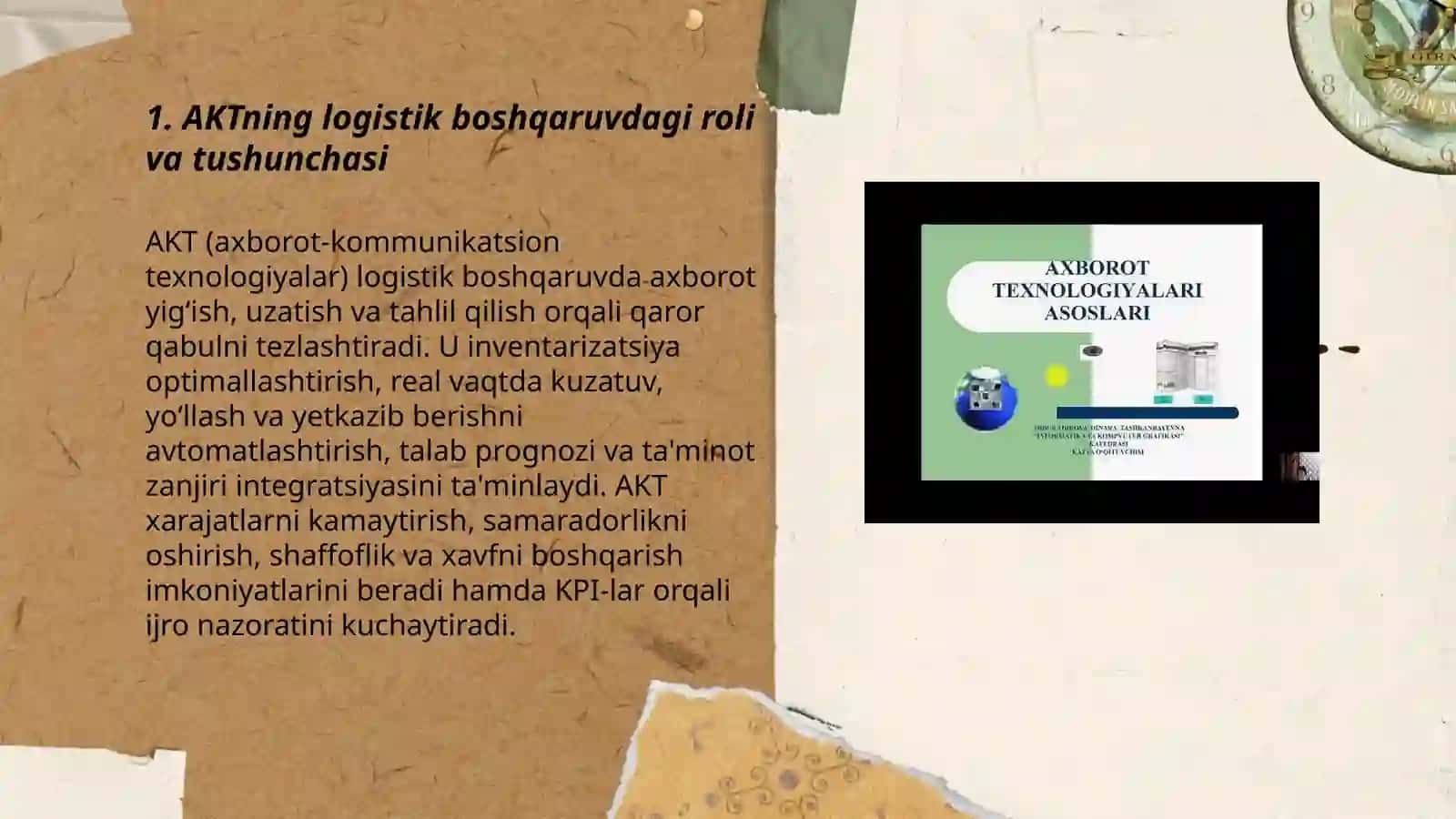 Logistik boshqaruvda axborot kommunikatsion texnologiyalarning örni 3