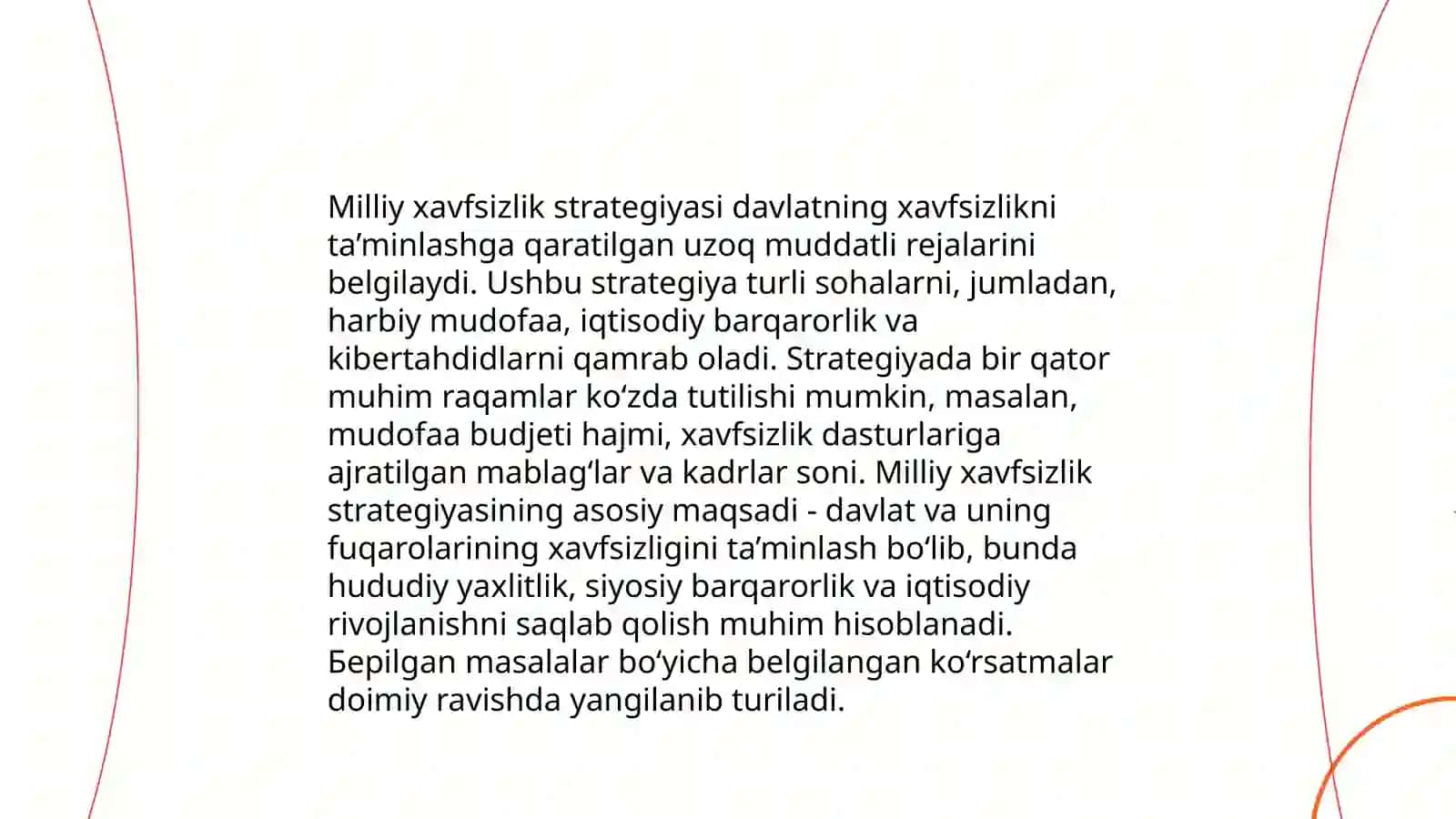 Milliy xavfsizlik strategiyasi 3