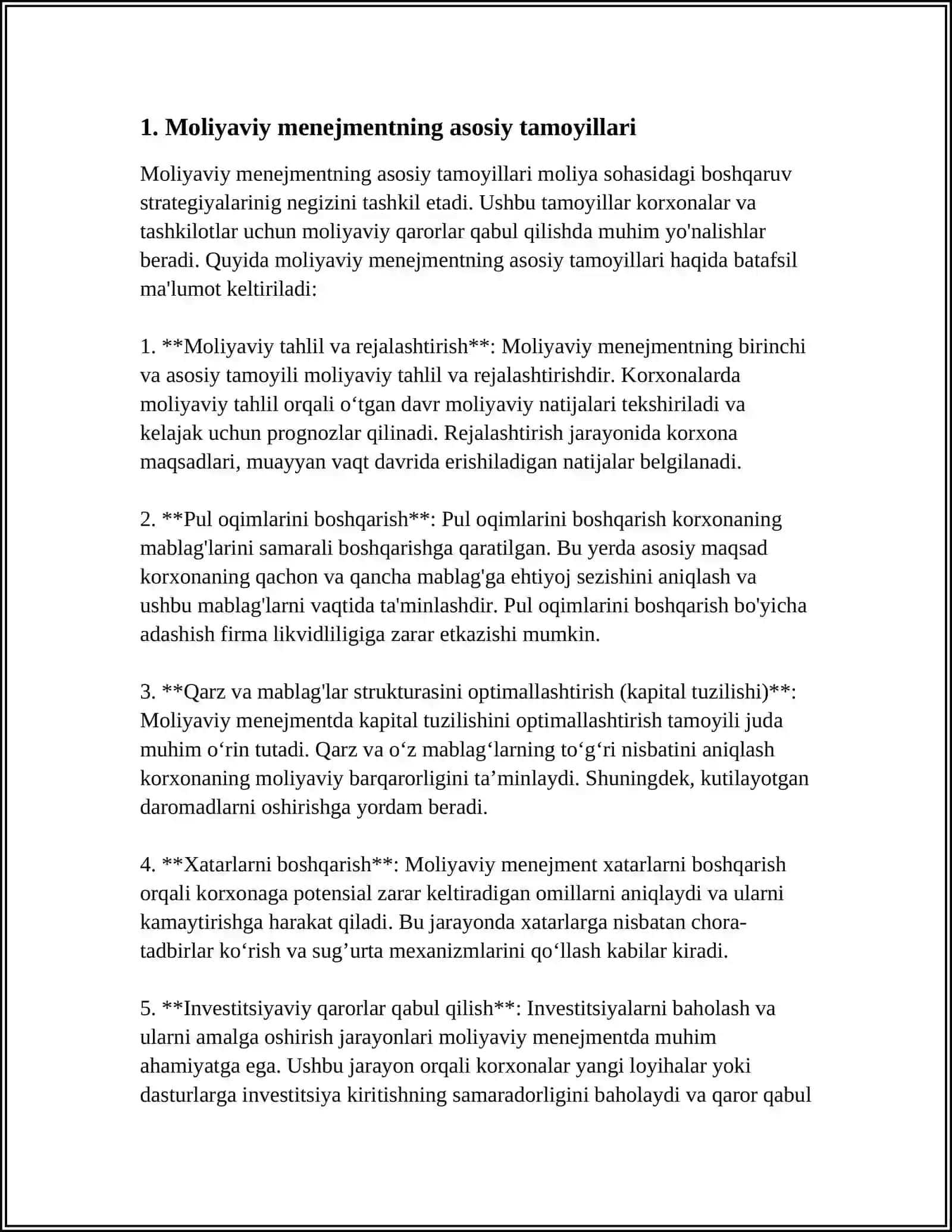 MOLIYAVIY MENEJMENT KONSEPTSIYASI 3