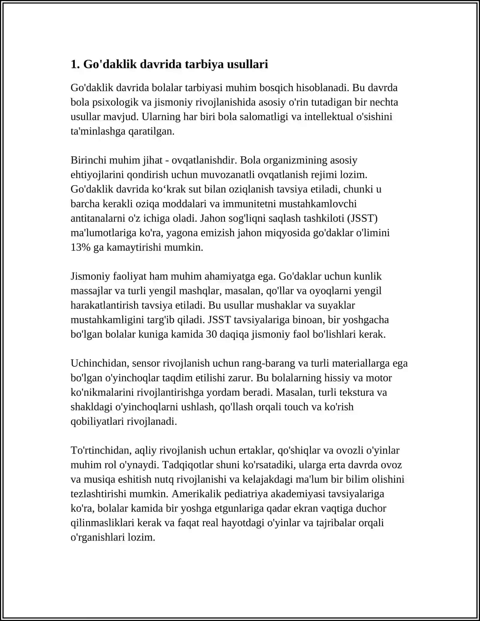 TURLI YOSH DAVRLARIDA TARBIYA RIVOJLANISHI 3