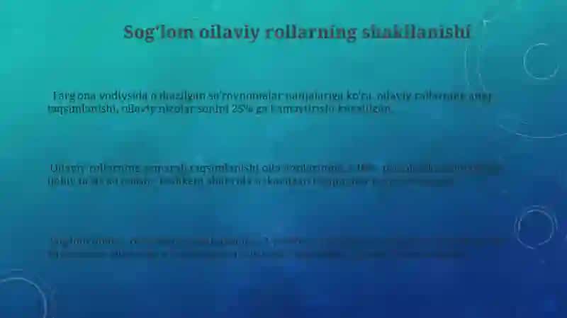 Oiladagi rollar taqsimoti va rolli tuzilish bunga 3