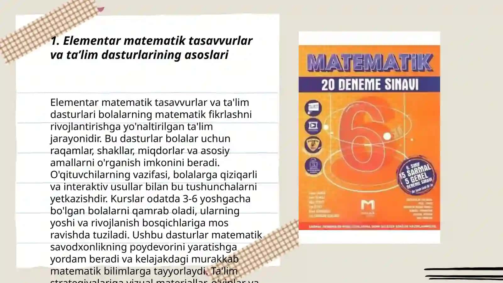 Elementar matematik tasavurralarni rivojlantirishga oid me’yoriy hujjatlar tahlili 3