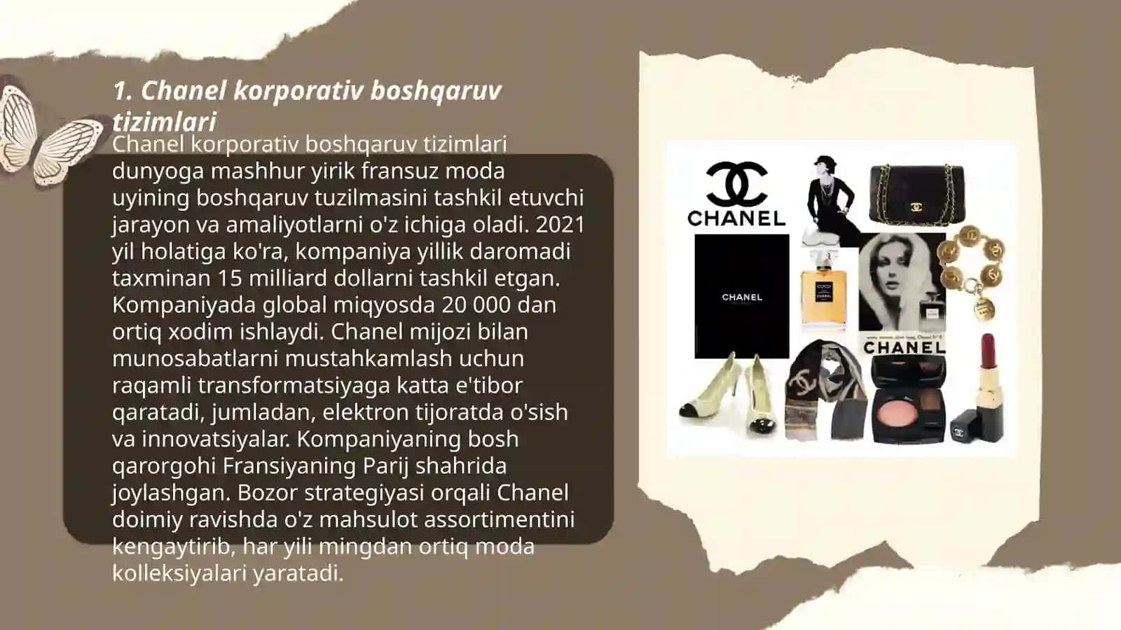 Chanel korporativ boshqaruv tizimlari 3