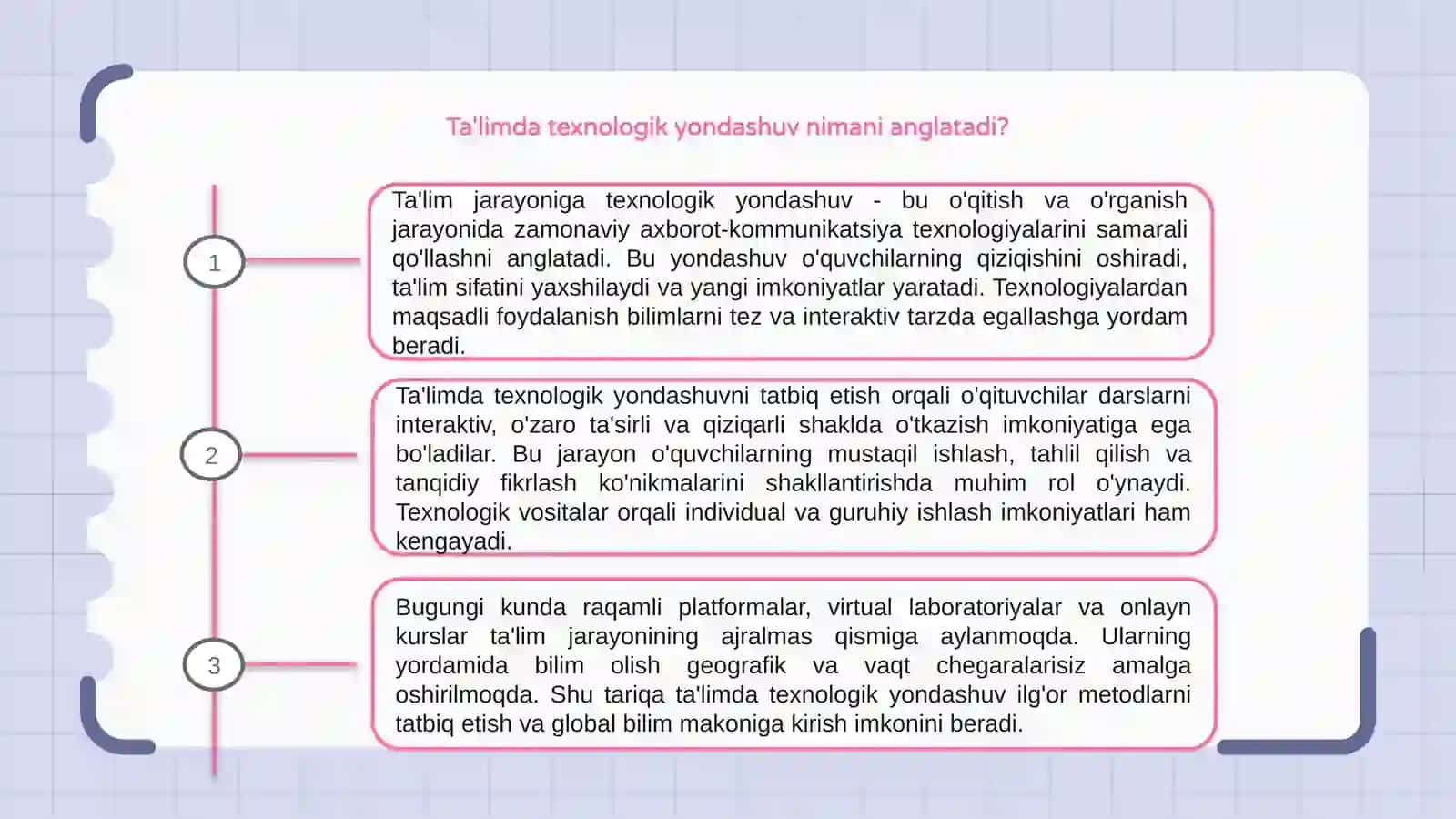 Ta'lim jarayoniga texnologik yondashuv 3