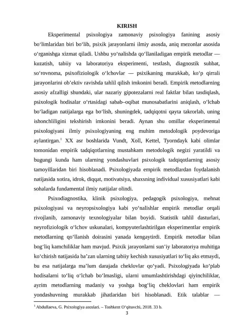 Eksperimental psixologiyada emperik metodlarning yutuq va kamchiliklari 3