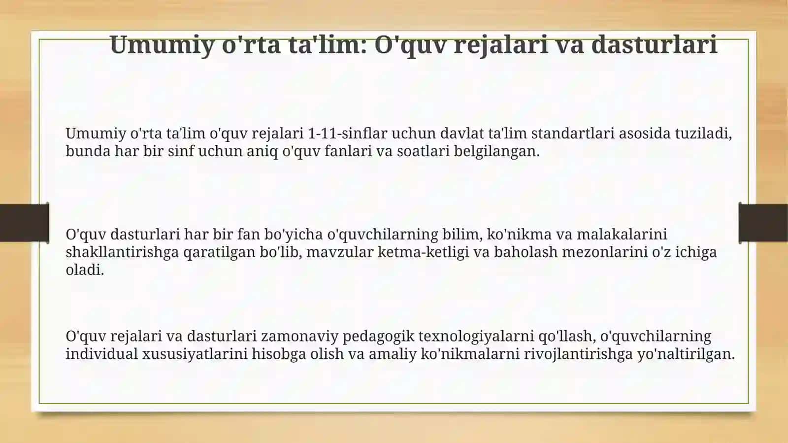 Oz komplektli maktablarda o‘qitish xususiyatlari 3