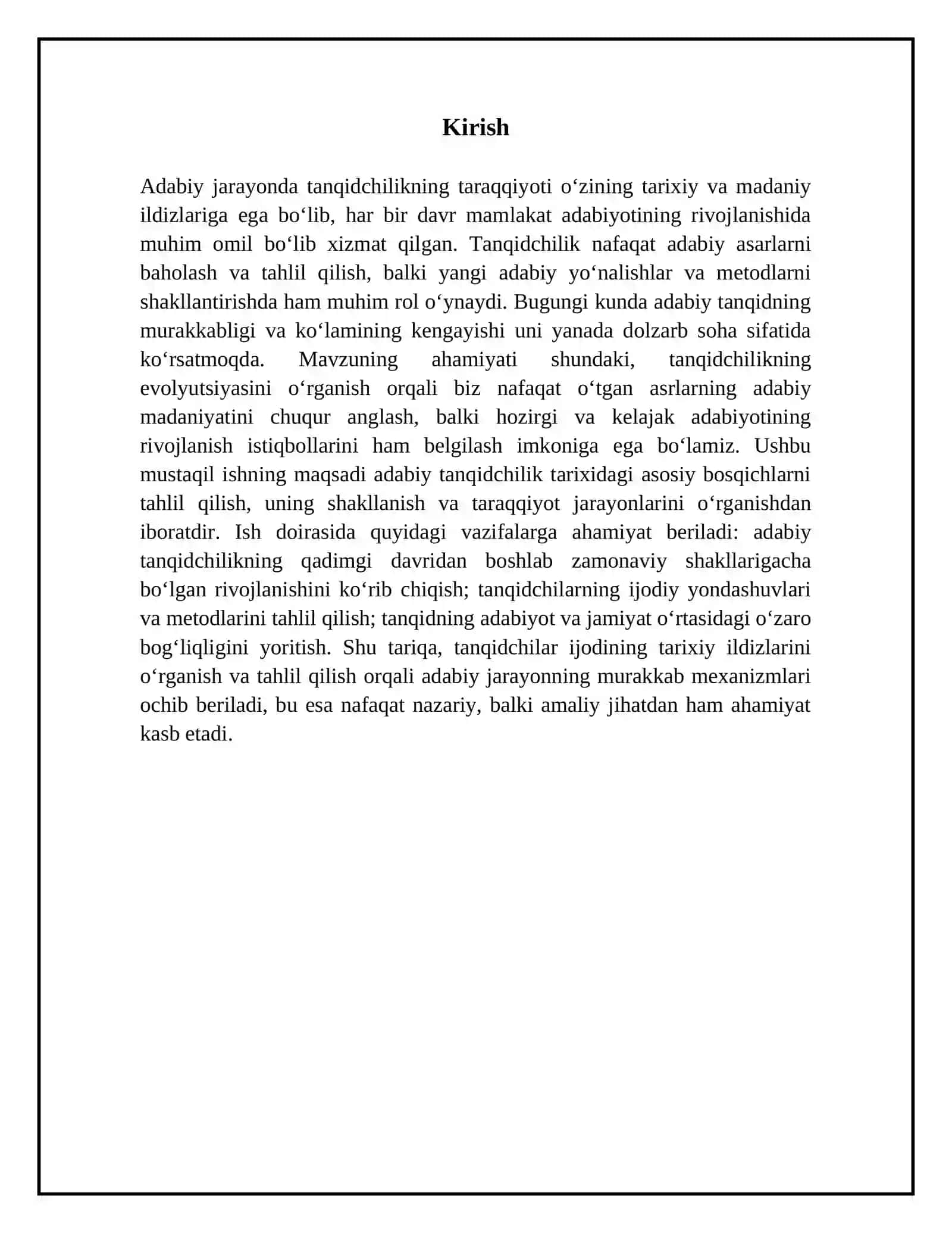 Adabiy jarayonda tanqidchilik taraqqiyoti 3