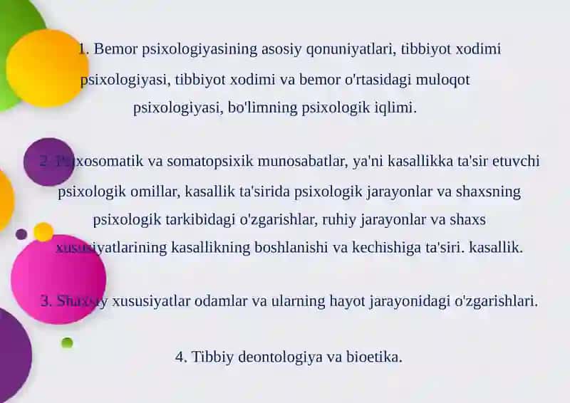 Tibbiypsixologiyamodulivavazifalari 3