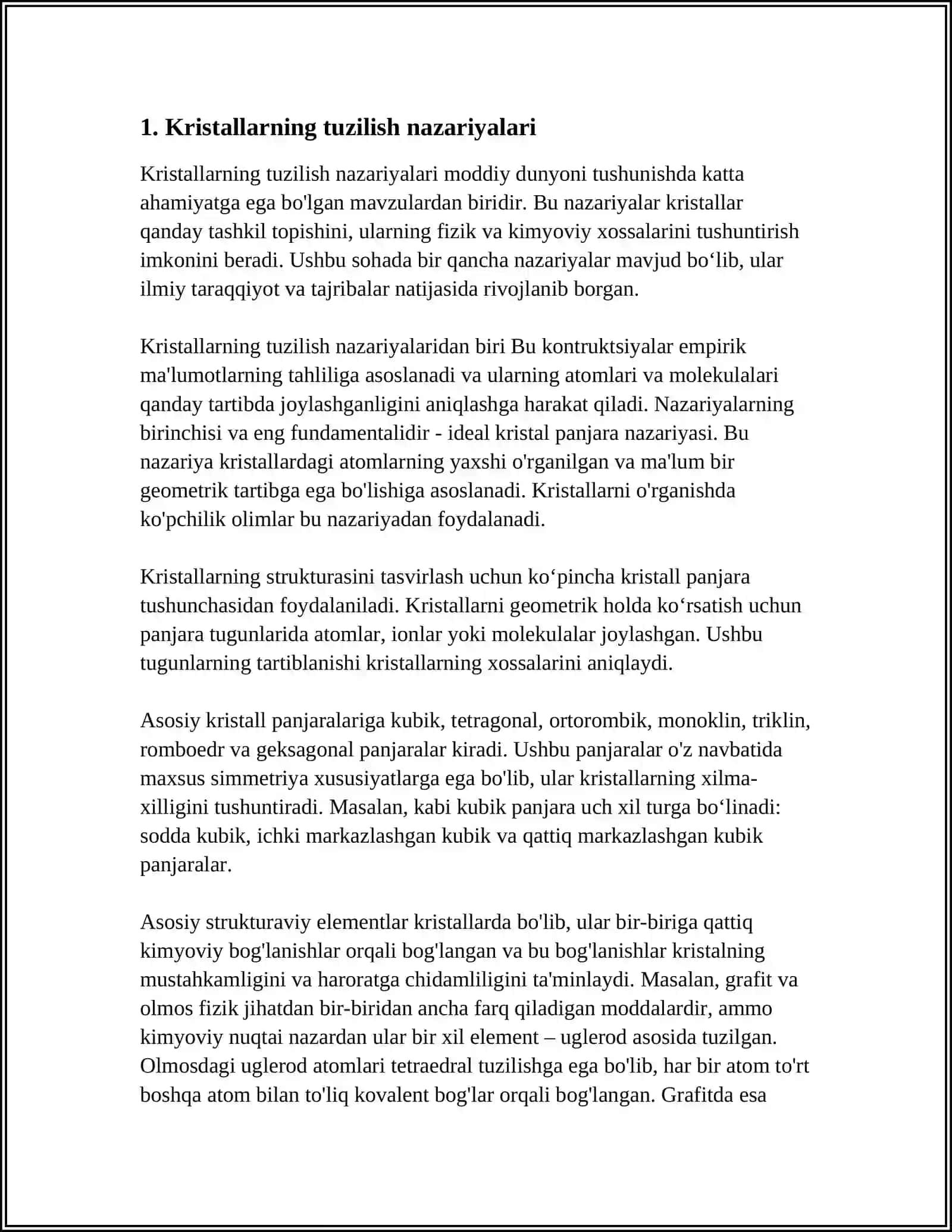 MODDALARNING KRISTALL TUZILISHI 3