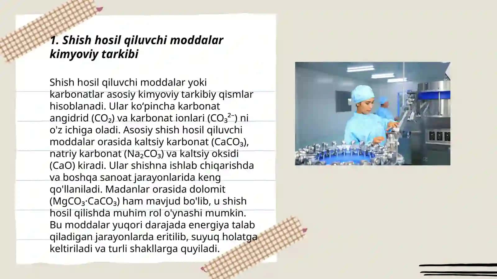 Shish ada lar hosil qiluvchi moddalar modifikatorlar 3