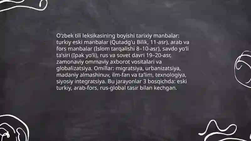 Oʻzbek tili leksikasi 3