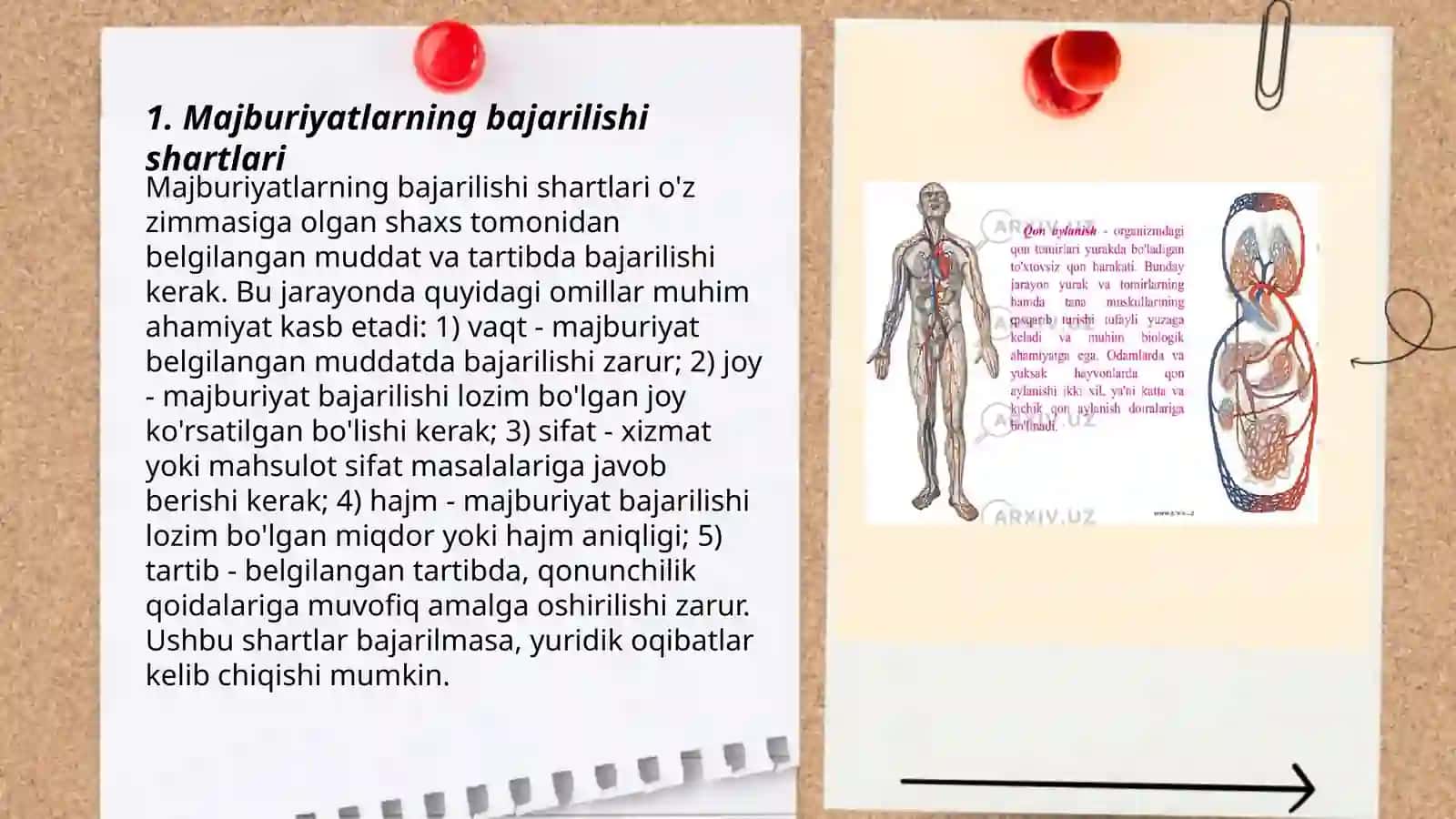 Majburiyatlarning bajarilishi bilan bekor bólishi 3