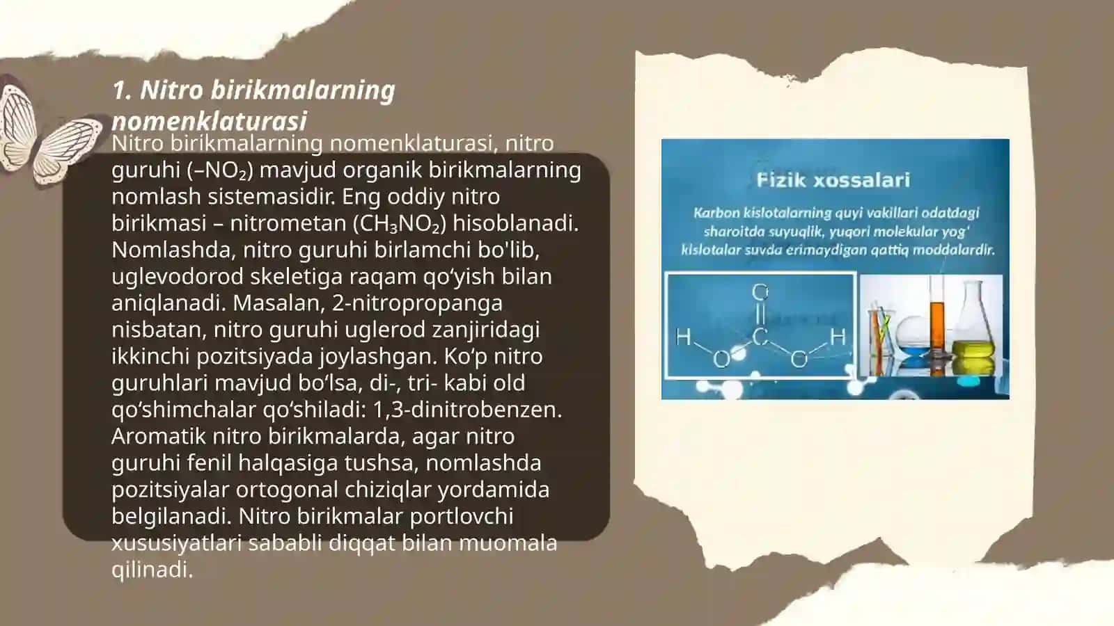 Nitro birikmallar nomenklaturasi va izomeryasi 3