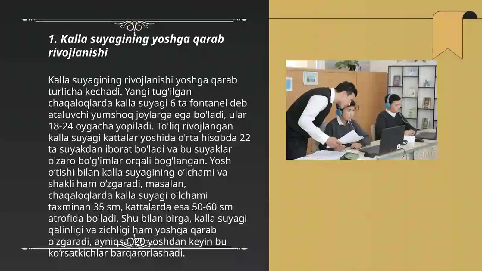 Kalla suyagining yosh va jinsga nisbatan xususiyatlari, rivojlanish nuqsonlari 3