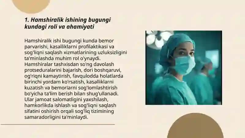 Hamshiralik ishining bugungi kundagi roli va ahamiyati 3
