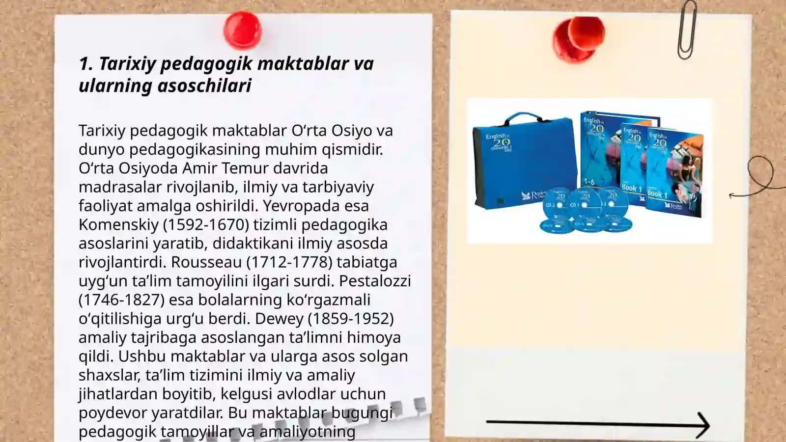 Pedagogik fikrlar va maktablar tarixida òqituvchi mahorati masalalari 3