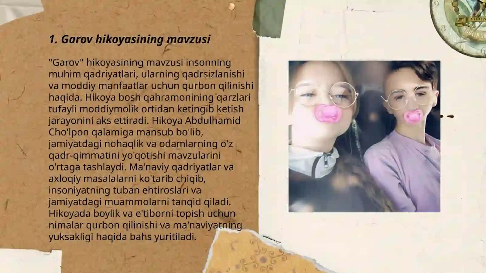 Anton Pavlovich Chexovning "Garov" hikoyasi tahlili 3
