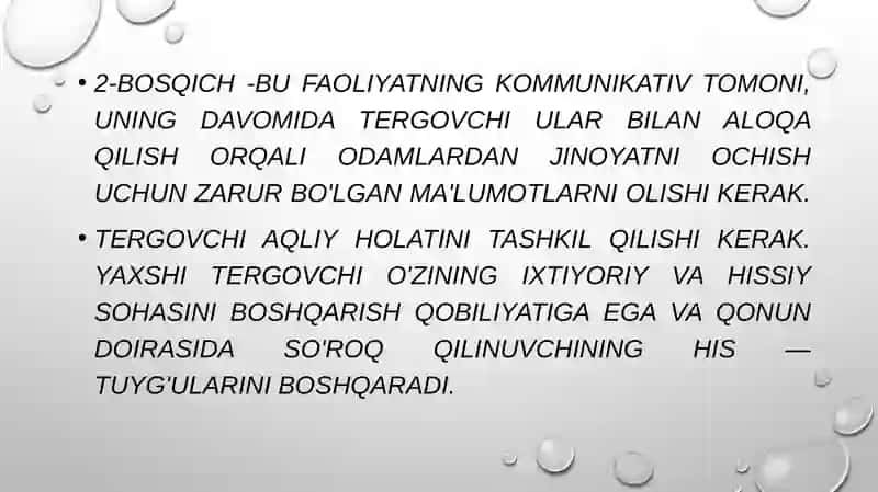 Voqea joyida tergov eksperimentining ko’rsatmalarini tekshirishning psixologik xususiyatlari 3
