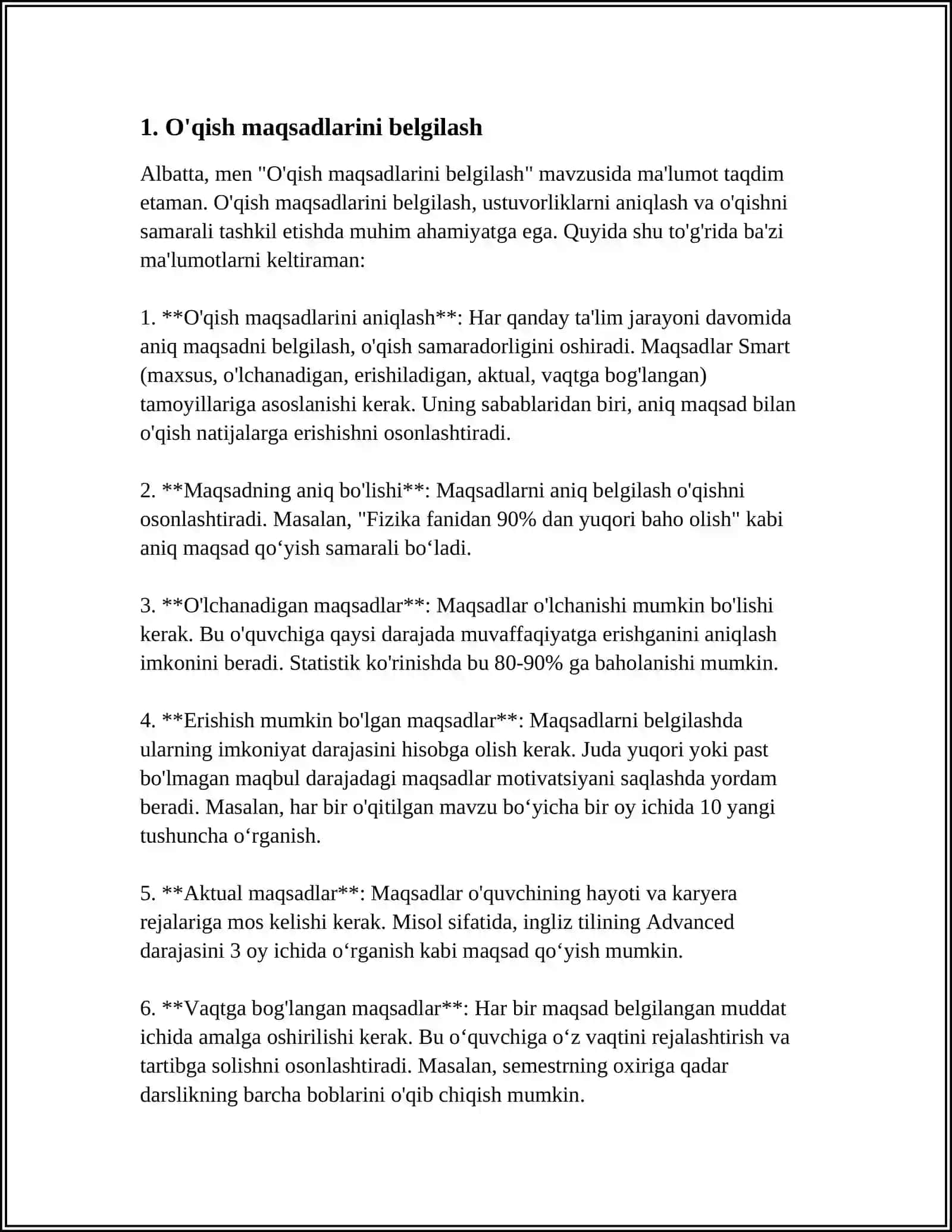 MUVAFFAQQIYATLI O'RGANISH INTELLEKT STRATEGIYA VA MUSTAQIL TA'LIM 3