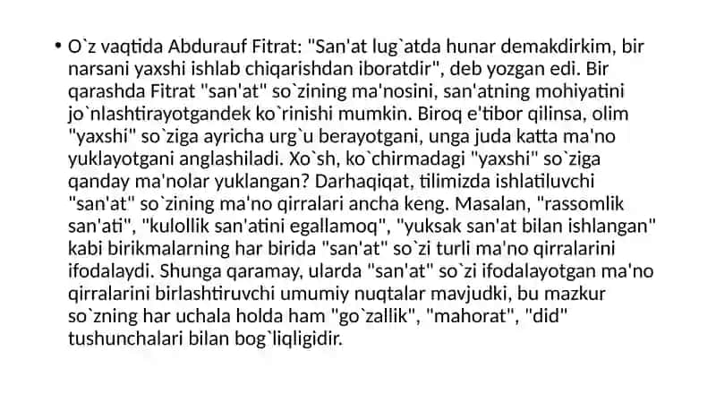Badiiy adabiyot sanʼat turi sifatida 3