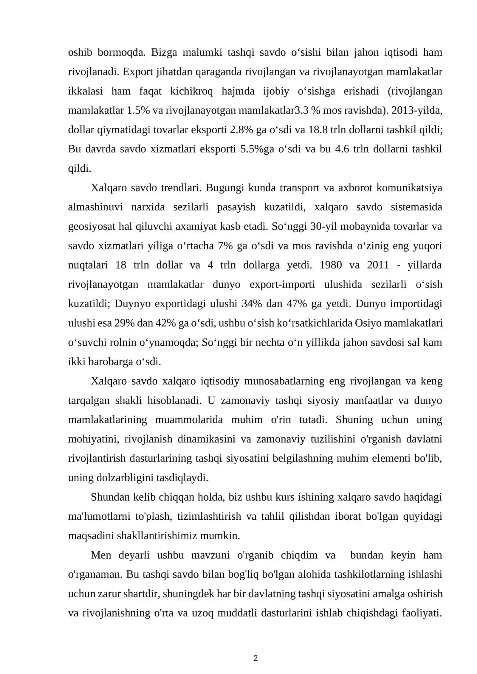 XALQARO SAVDO NAZARIYALARI 3