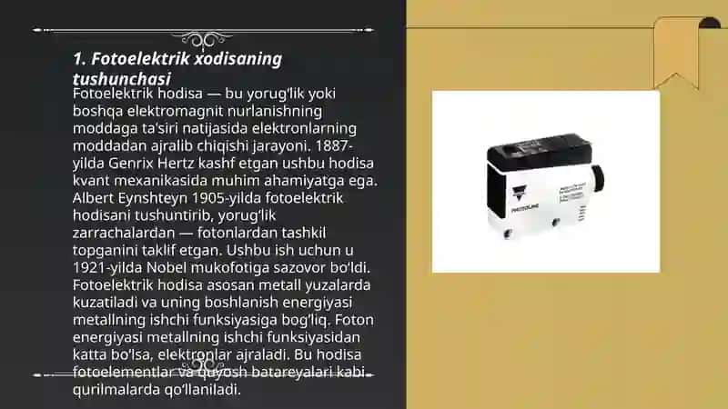 Yarimo'tkazgichlarda fotoelektrik xodisalar 3