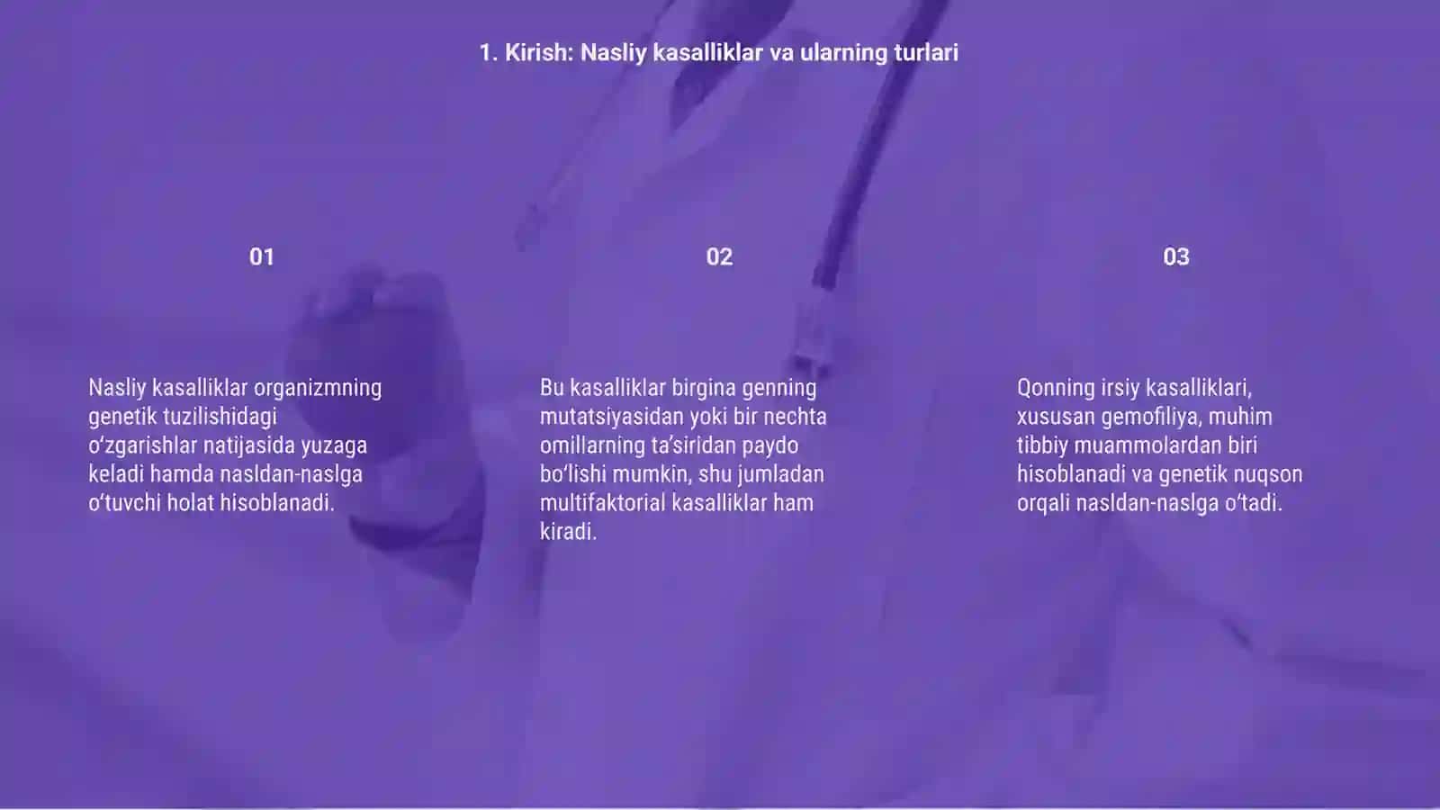 Qonning nasliy(gemofiliya)kassalliklari,Multifaktorial kassalliklar 3