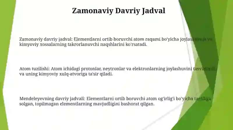 Ayom tuzilishi va D.I.Mendeleyevning davriy sestemasi 3