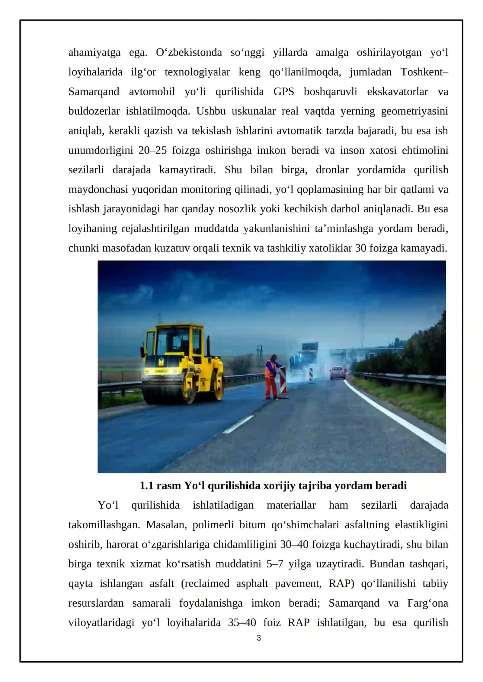 Yo‘l qurilishida yangi texnologiyalarni joriy etishdagi risklar 3