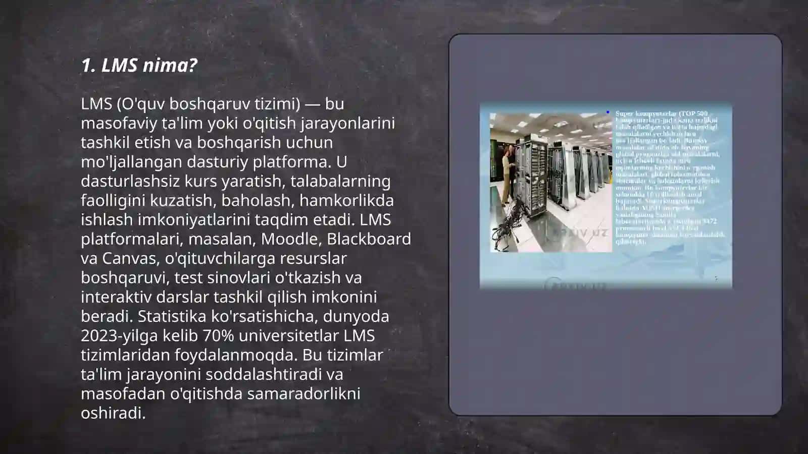 LMS (O'quv boshqaruv tizimi) 3