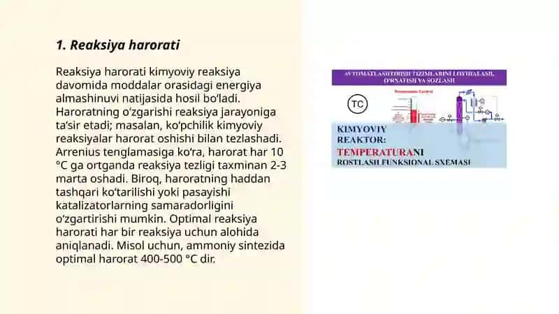 Kimyoviy va biokimyoviy jarayonlar tezligi hamda mexanizmiga ta'sir etuvchi omillar 3
