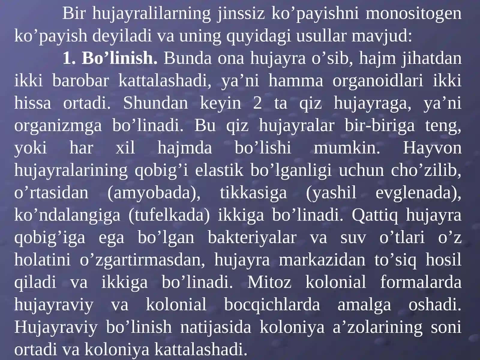 Organizmlarning jinssiz ko’payishi 3