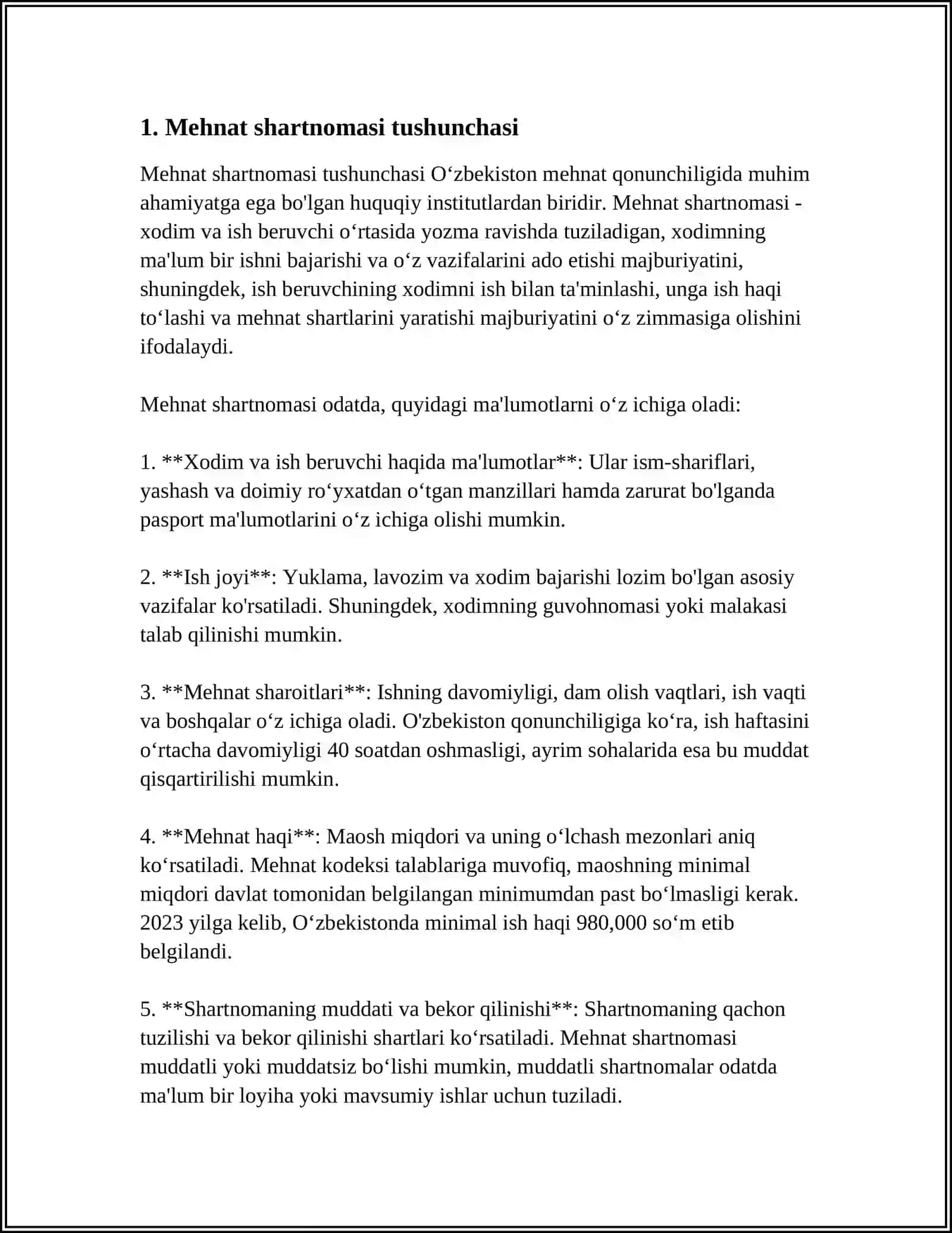 MEHNAT SHARTNOMASI TUSHUNCHASI 3
